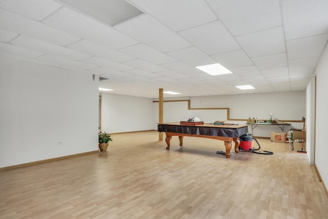 34405 N Bobolink Trl, Grayslake, IL 60030 - game room with wood finished floors and pool table