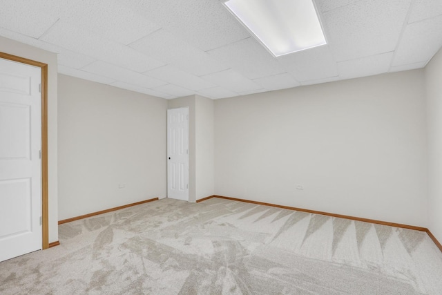 34405 N Bobolink Trl, Grayslake, IL 60030 - empty room featuring carpet flooring and a paneled ceiling