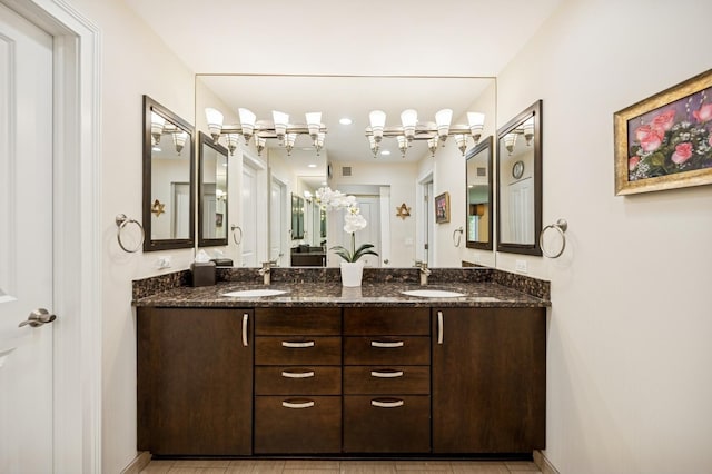 1740 Mission Hills Rd Unit 304, Northbrook, IL 60062 - full bath with double vanity and a chandelier