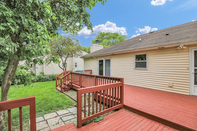 3204 Fawn Hill Ct, Urbana, IL 61802 - deck featuring a lawn