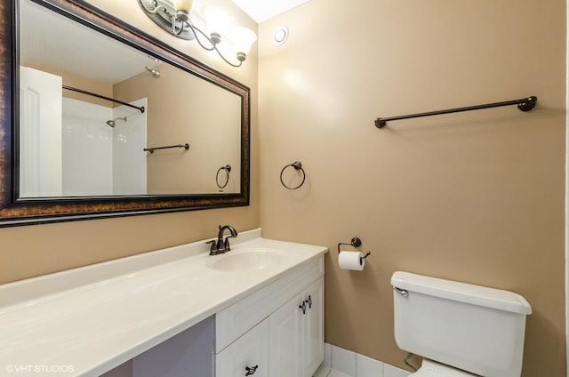 70 W Huron St Unit 2202, Chicago, IL 60654 - bathroom featuring vanity and a shower
