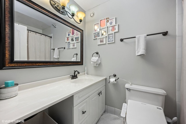 70 W Huron St Unit 2202, Chicago, IL 60654 - bathroom featuring vanity and a shower with curtain