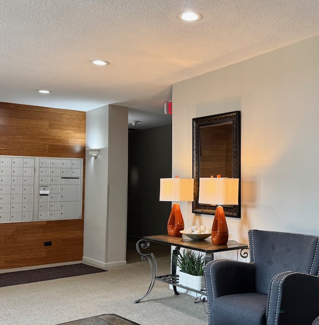 825 Pearson St Unit 3A, Des Plaines, IL 60016 - building lobby featuring a textured ceiling and recessed lighting