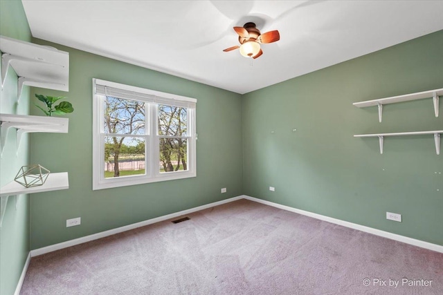 200 Ambria Dr, Mundelein, IL 60060 - spare room with a ceiling fan and carpet floors