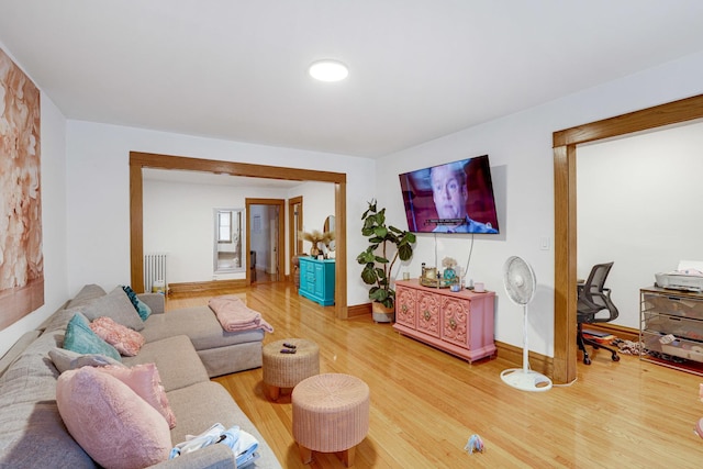 109 S Maple Ave, Oak Park, IL 60302 - living area featuring wood finished floors and radiator