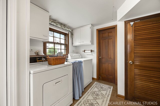 718 Liberty Ln, Lombard, IL 60148 - laundry room featuring cabinet space and washing machine and dryer