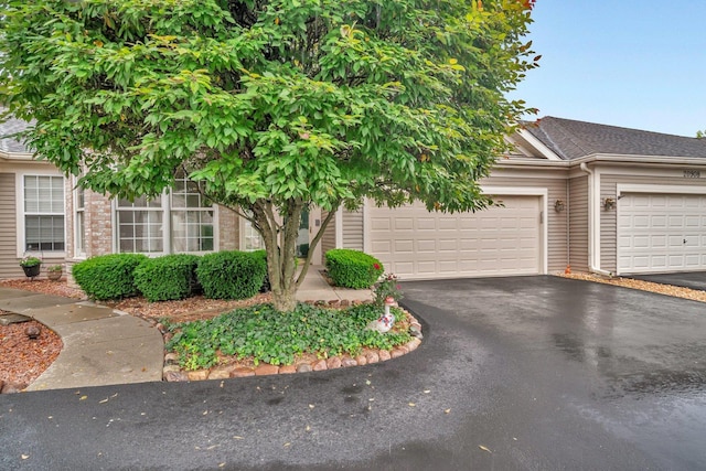 20910 W Blossom Ln, Plainfield, IL 60544 - view of front of home with asphalt driveway, an attached garage, and roof with shingles