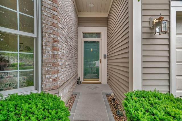 20910 W Blossom Ln, Plainfield, IL 60544 - doorway to property with brick siding