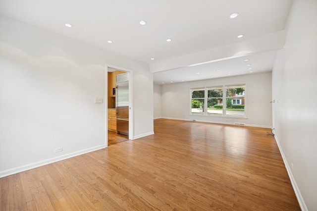 2416 Birchwood Ln, Wilmette, IL 60091 - unfurnished room featuring light wood finished floors and recessed lighting