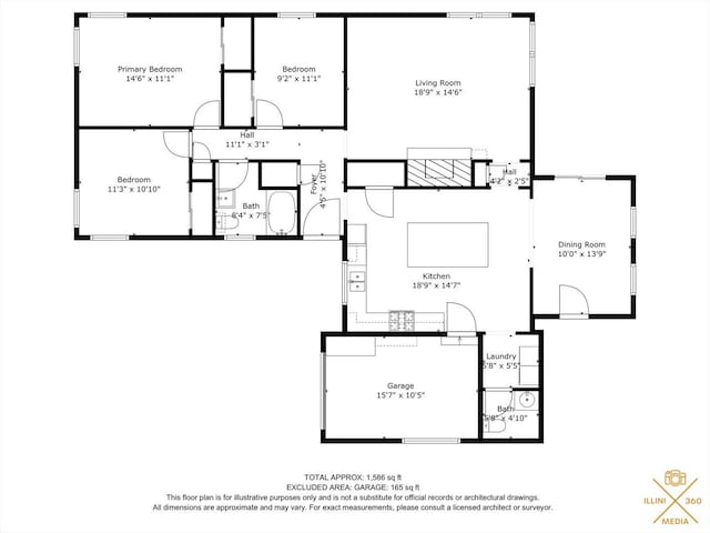 1704 Chevy Chase Dr, Champaign, IL 61821 - view of property floor plan