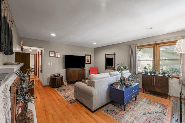 1704 Chevy Chase Dr, Champaign, IL 61821 - living room with light wood-style floors and recessed lighting