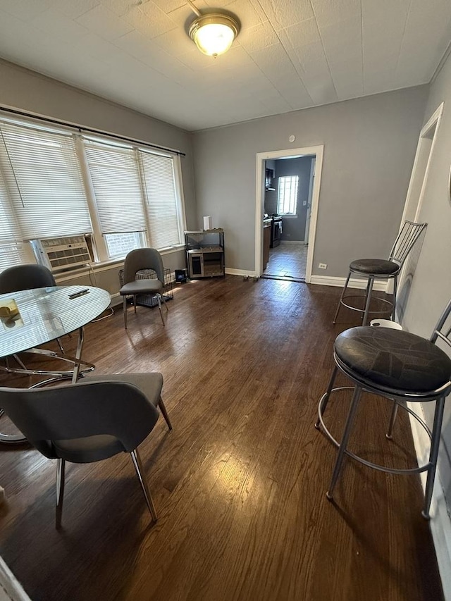 7544 S Sangamon St, Chicago, IL 60620 - living area with wood finished floors and cooling unit
