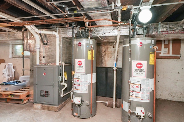 2347 Clarence Ave, Berwyn, IL 60402 - utilities with gas water heater and heating unit