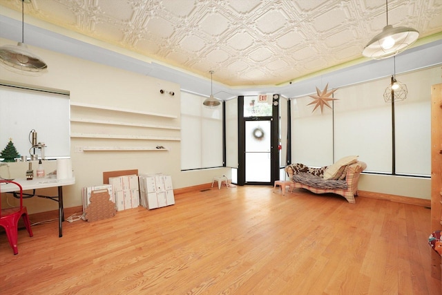 2347 Clarence Ave, Berwyn, IL 60402 - sitting room with an ornate ceiling and wood finished floors