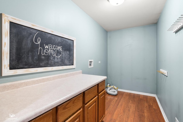 2008 Crosswind Dr, Plainfield, IL 60586 - washroom with washer hookup and dark wood-style flooring