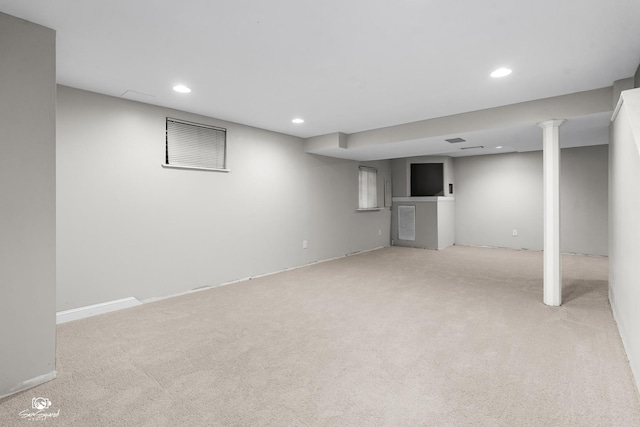 2008 Crosswind Dr, Plainfield, IL 60586 - finished basement with carpet floors and recessed lighting