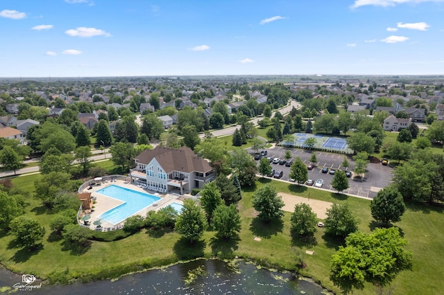 2008 Crosswind Dr, Plainfield, IL 60586 - aerial view of a pool