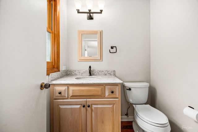 1447 Hillcrest Rd, Downers Grove, IL 60516 - half bathroom featuring toilet and vanity