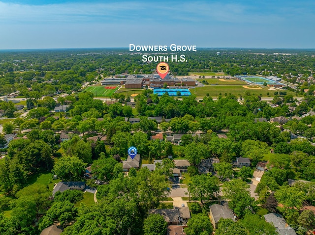1447 Hillcrest Rd, Downers Grove, IL 60516 - bird's eye view