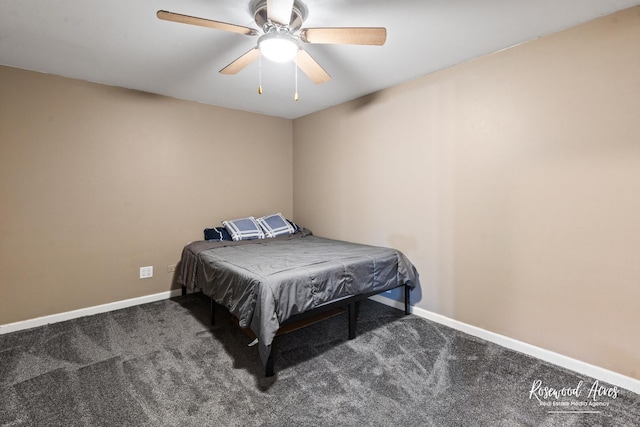 840 Peony Ln, Bourbonnais, IL 60914 - carpeted bedroom featuring baseboards and ceiling fan