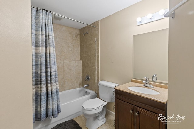 840 Peony Ln, Bourbonnais, IL 60914 - bathroom with shower / bath combo, vanity, and tile patterned floors
