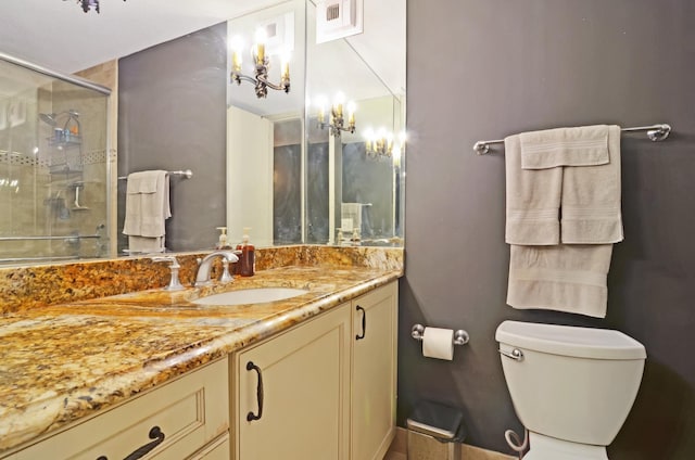 405 N Wabash Ave Unit 2211, Chicago, IL 60611 - bathroom featuring vanity and a tile shower