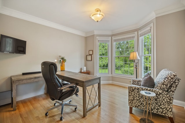 38W385 Stevens Glen Rd, Saint Charles, IL 60175 - office space with healthy amount of natural light, ornamental molding, and wood finished floors