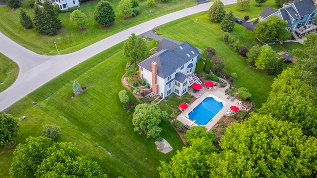 38W385 Stevens Glen Rd, Saint Charles, IL 60175 - drone / aerial view of a pool area