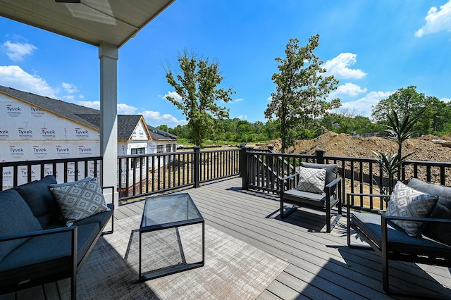 12830 Marble St Unit 25A, Lemont, IL 60439 - deck with outdoor lounge area
