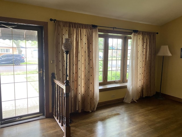 11737 S Kedvale Ave, Alsip, IL 60803 - entrance foyer with baseboards and wood finished floors