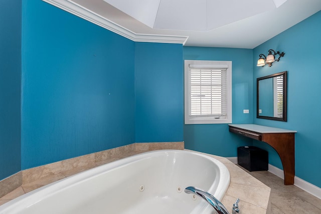 5327 Bamboo Ln, Naperville, IL 60564 - bathroom with a whirlpool tub and vanity