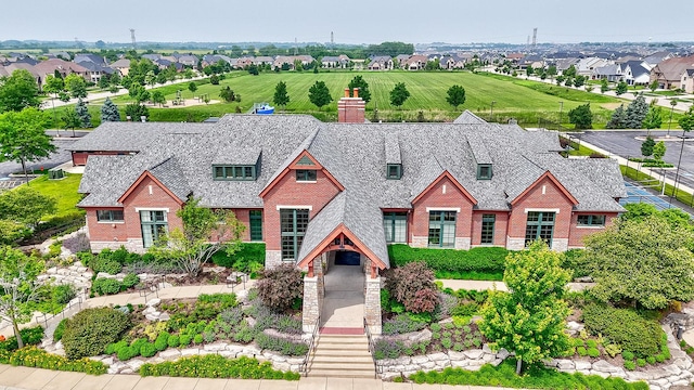 5327 Bamboo Ln, Naperville, IL 60564 - view of front of home with brick siding, stone siding, and a residential view