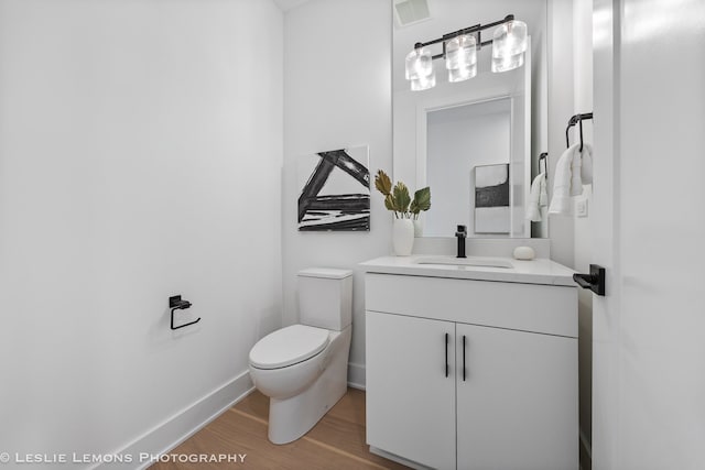 20 Pinnacle Ct, Naperville, IL 60565 - half bath with wood finished floors and vanity