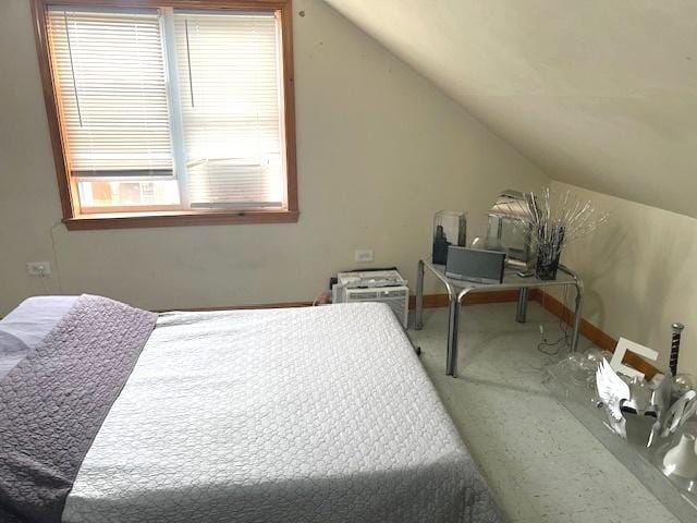 5536 S Albany Ave, Chicago, IL 60629 - bedroom with lofted ceiling and carpet flooring