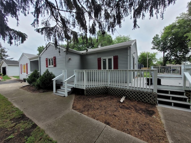 36441 N James Ct, Lake Villa, IL 60046 - ranch-style home featuring a wooden deck