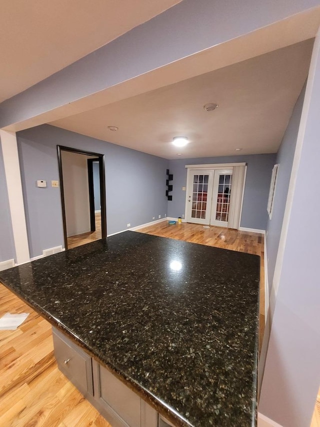 36441 N James Ct, Lake Villa, IL 60046 - empty room featuring french doors and light wood finished floors