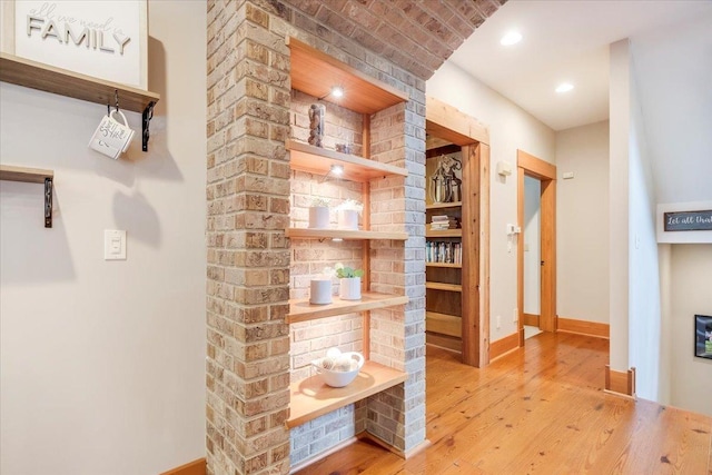2 Timber Ridge Ln, Mansfield, IL 61854 - hallway with light wood finished floors and recessed lighting
