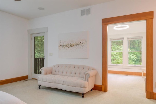 2 Timber Ridge Ln, Mansfield, IL 61854 - sitting room featuring carpet floors and baseboards