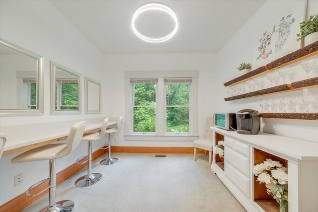 2 Timber Ridge Ln, Mansfield, IL 61854 - office featuring light colored carpet and built in desk