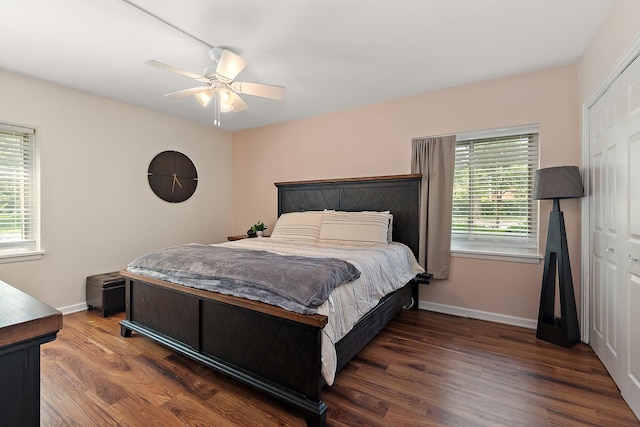 2648 Central Dr Unit Gn, Flossmoor, IL 60422 - bedroom featuring wood finished floors and a ceiling fan