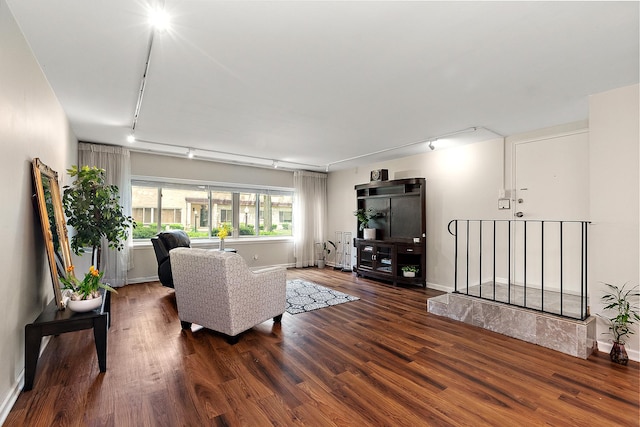 2648 Central Dr Unit Gn, Flossmoor, IL 60422 - living room with rail lighting and wood finished floors