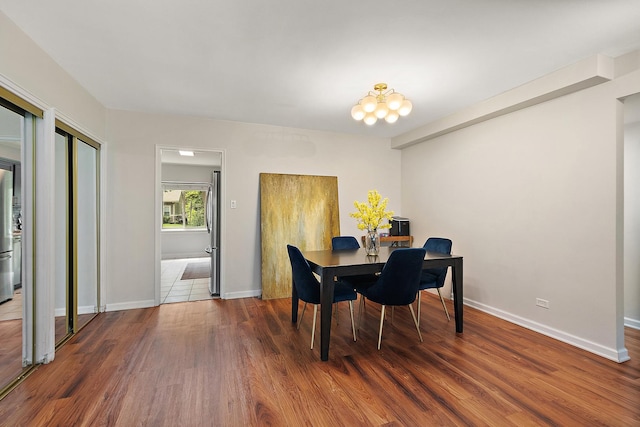2648 Central Dr Unit Gn, Flossmoor, IL 60422 - dining room featuring wood finished floors and baseboards