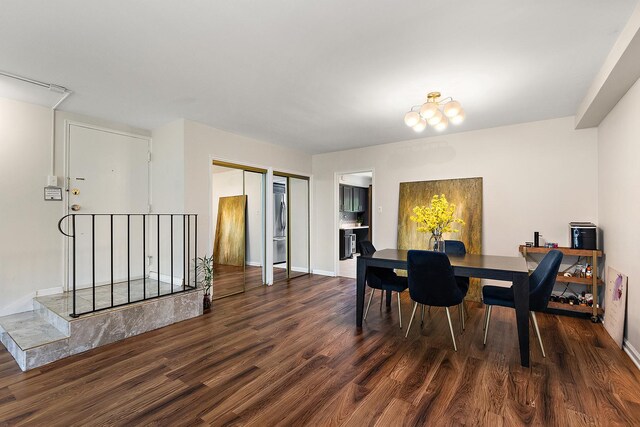 2648 Central Dr Unit Gn, Flossmoor, IL 60422 - dining space featuring dark wood-style floors