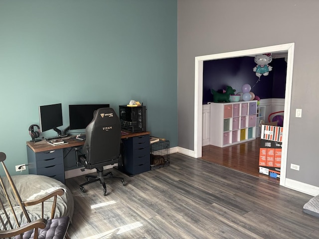 2109 Gray Hawk Dr, Plainfield, IL 60586 - home office with wood finished floors