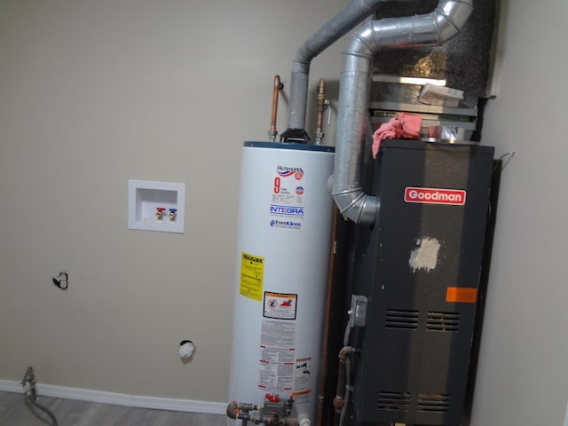 9802 Gallek Rd, Fox River Grove, IL 60021 - utilities with gas water heater and heating unit