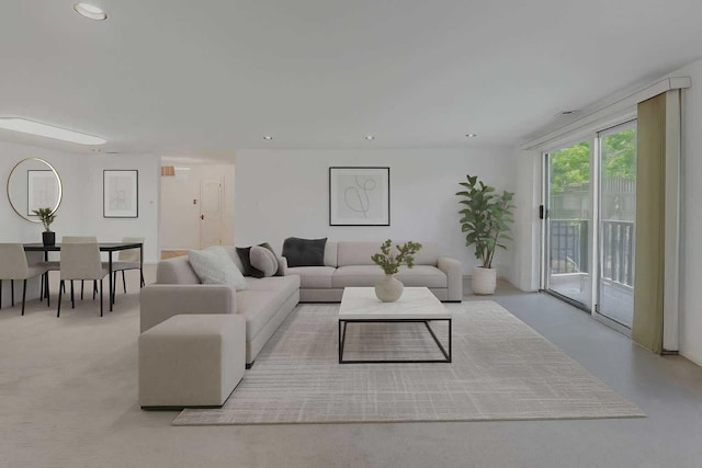1125 Lake Cook Rd Unit 209, Northbrook, IL 60062 - living room featuring recessed lighting