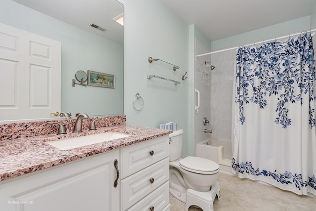 13832 S Balsam Ln Unit B, Plainfield, IL 60544 - bathroom featuring vanity and shower / bathtub combination with curtain