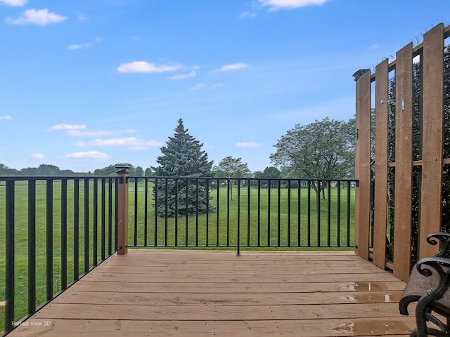 13832 S Balsam Ln Unit B, Plainfield, IL 60544 - wooden deck featuring a yard
