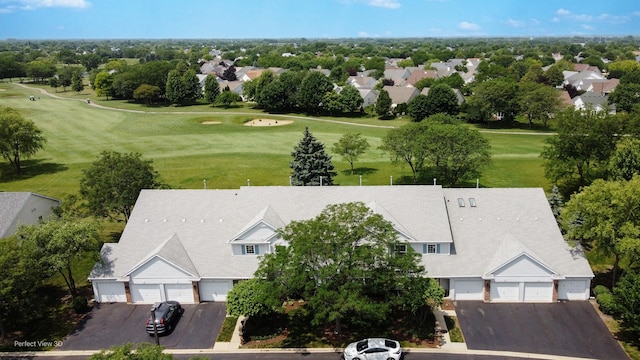 13832 S Balsam Ln Unit B, Plainfield, IL 60544 - aerial view of residential area featuring a local golf course and a tree filled landscape