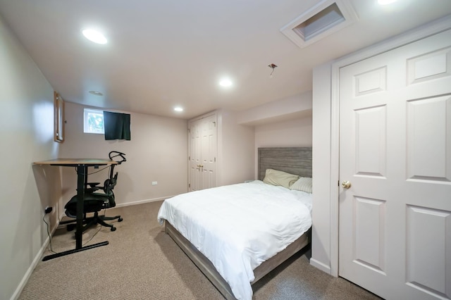 928 Grey Ave, Evanston, IL 60202 - bedroom with light colored carpet and recessed lighting